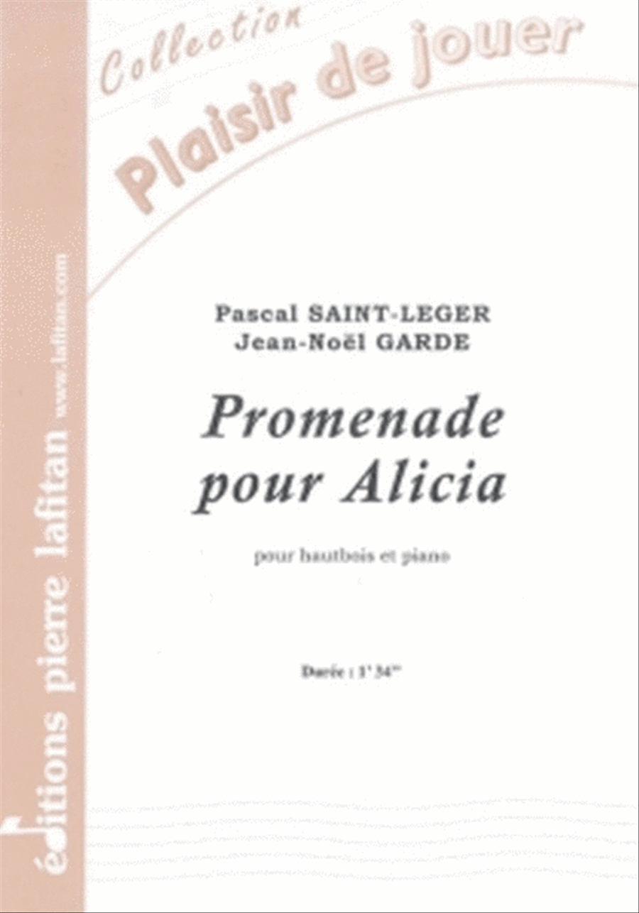 Promenade pour Alicia Piano Accompaniment scores gallery preview page 1