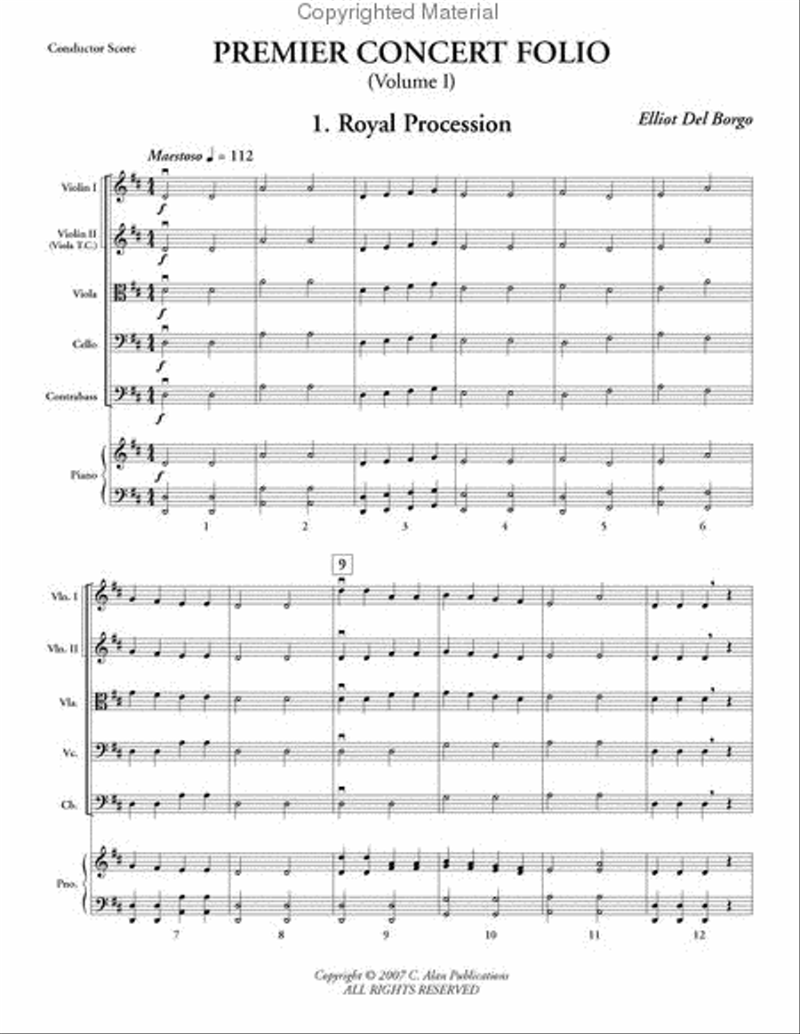 Premier Concert Folio, Vol. 1 String Orchestra scores gallery preview page 2