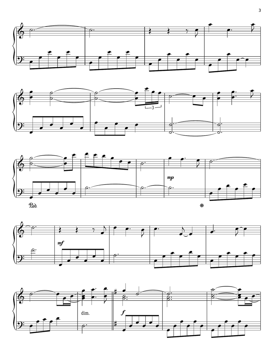 Happy Xmas (War Is Over) Piano Solo scores gallery preview page 3