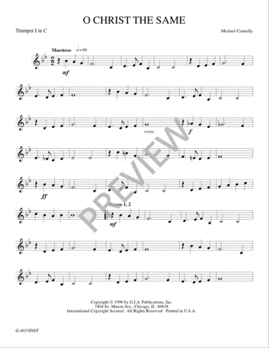 O Christ the Same - Instrument edition Trombone scores gallery preview page 2