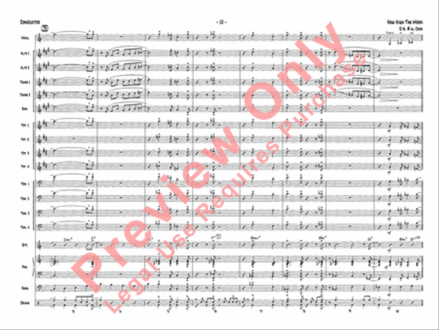 How High the Moon How High the Moon Jazz Ensemble scores gallery preview page 25