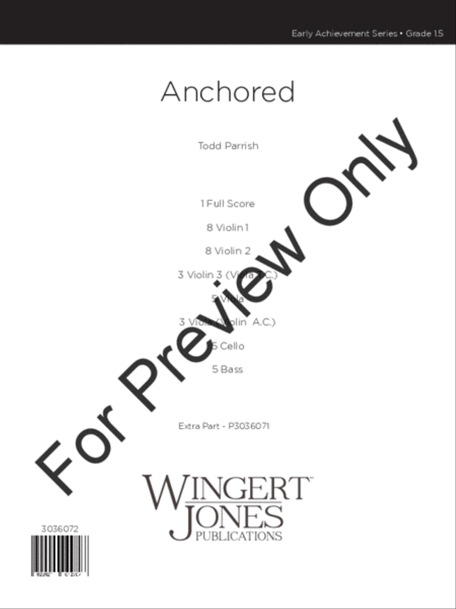 Anchored Anchored String Orchestra scores gallery preview page 2
