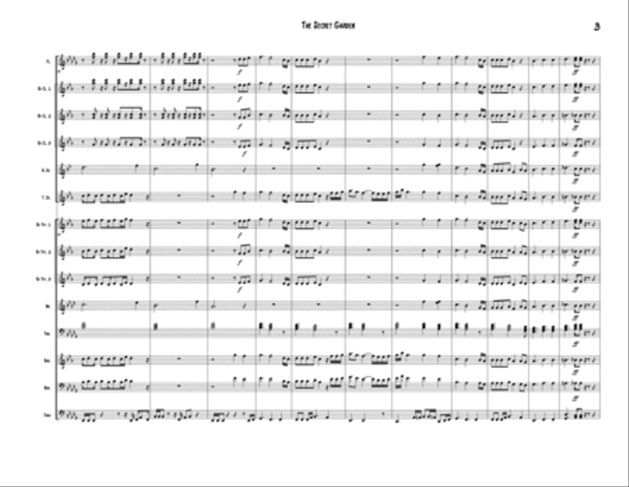 The Secret Garden (sweet Seduction) Marching Band scores gallery preview page 4