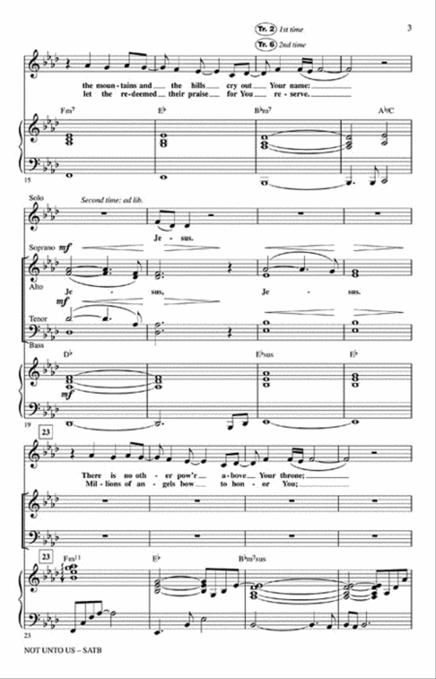 Not Unto Us Not Unto Us 4-Part scores gallery preview page 3