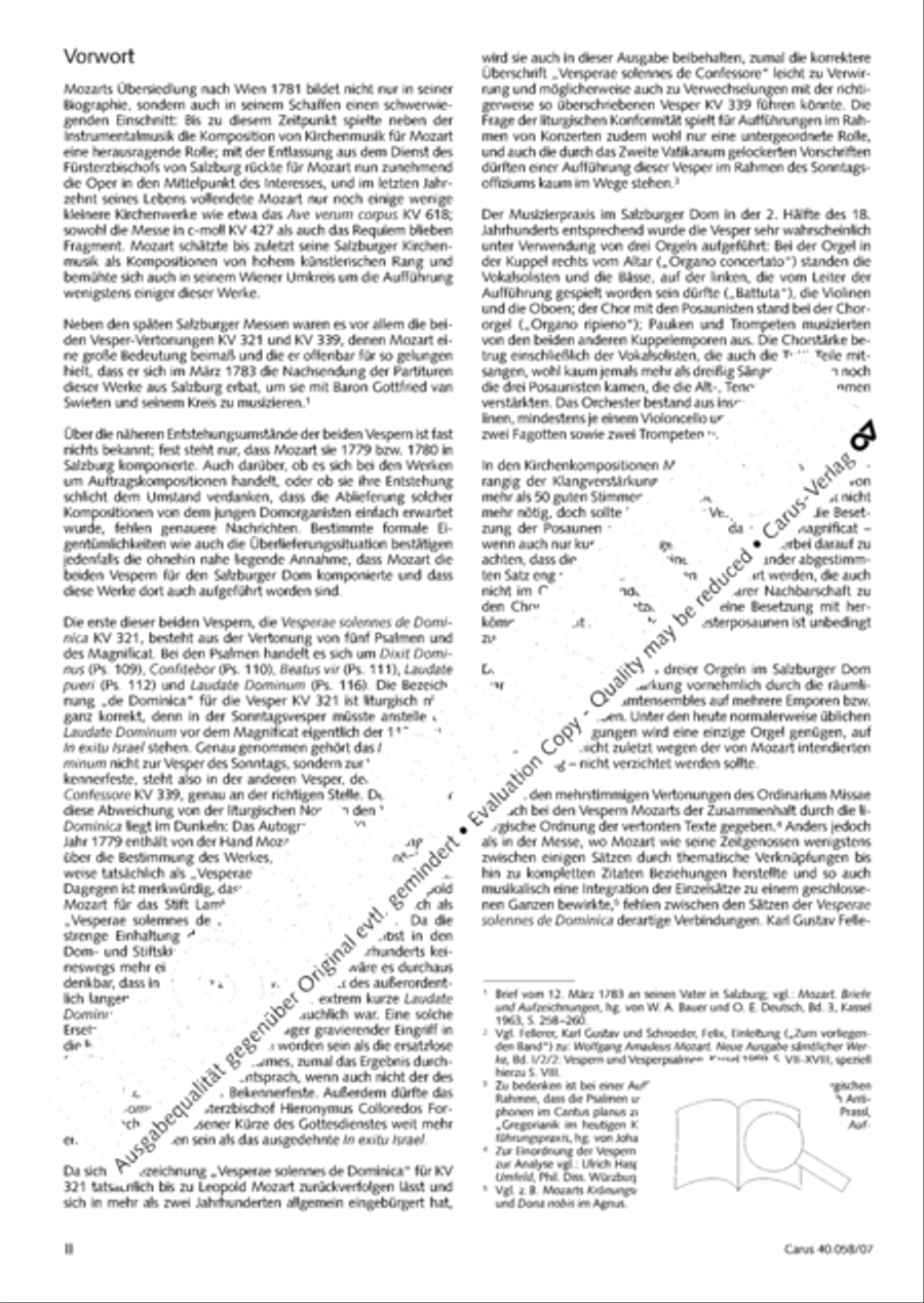 Vesperae solennes de Dominica 4-Part scores gallery preview page 3