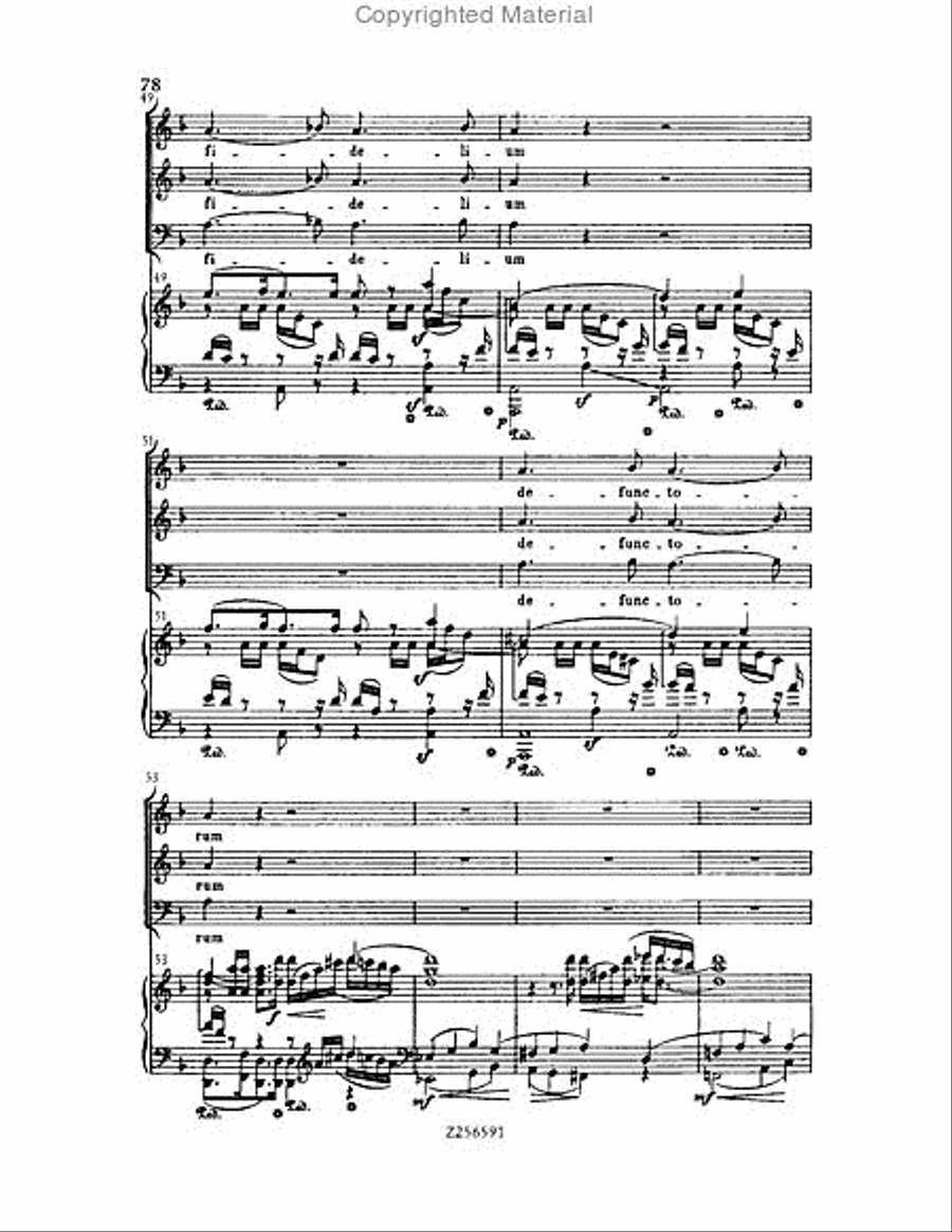 Grande Messe du Morts, H 75 Choir scores gallery preview page 78