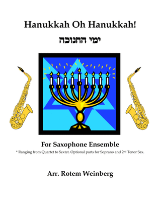 Book cover for Hanukkah Oh Hanukkah - Saxophones