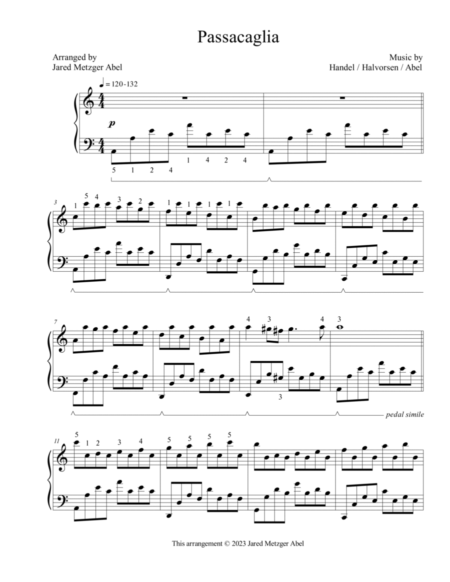 Passacaglia Piano Method scores gallery preview page 1