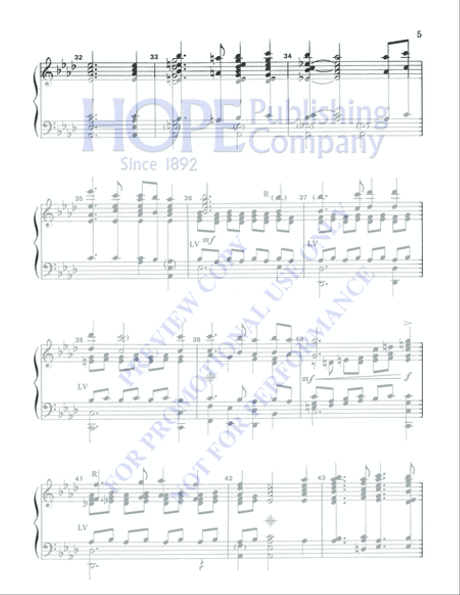 I Love to Tell the Story 5-Octaves scores gallery preview page 5