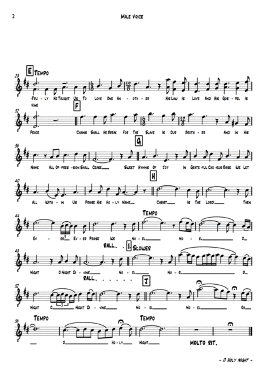 O Holy Night Jazz Ensemble scores gallery preview page 3