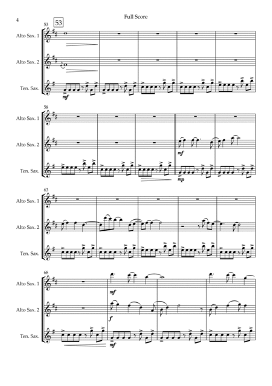 Without You Woodwind Trio scores gallery preview page 4