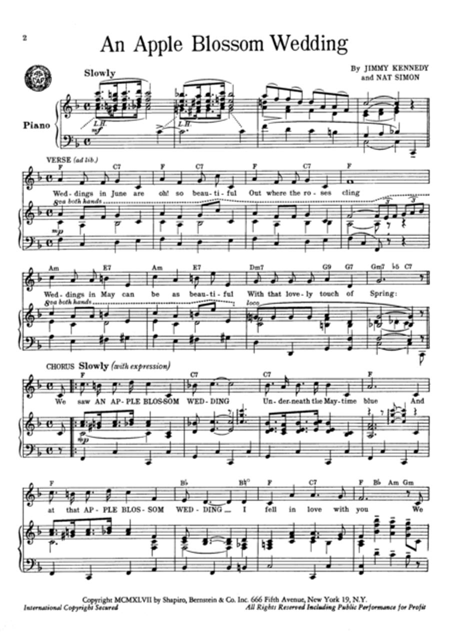 An Apple Blossom Wedding An Apple Blossom Wedding Voice scores gallery preview page 2