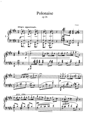 Chopin- Polonaise in C sharp minor Op. 26 No. 1