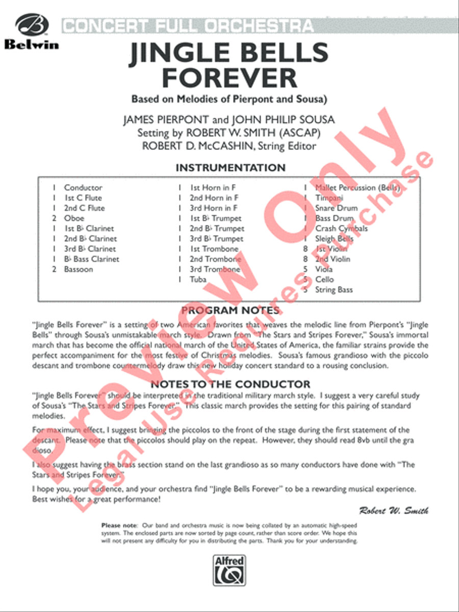 Jingle Bells Forever Full Orchestra scores gallery preview page 2