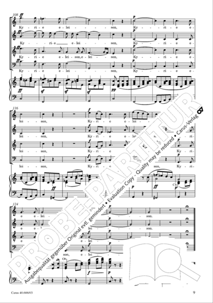 Mass in C Major Mass in C Major 4-Part scores gallery preview page 10