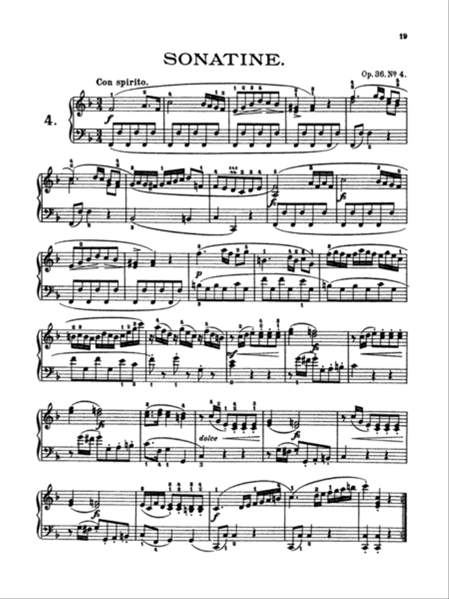 Clementi: Twelve Sonatinas Piano Solo scores gallery preview page 1