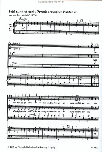 Ausgewahlte Chore aus Opern und Oratorien, Vol. 2