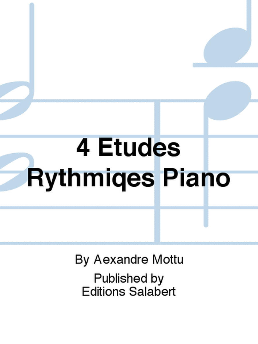4 Etudes Rythmiqes Piano