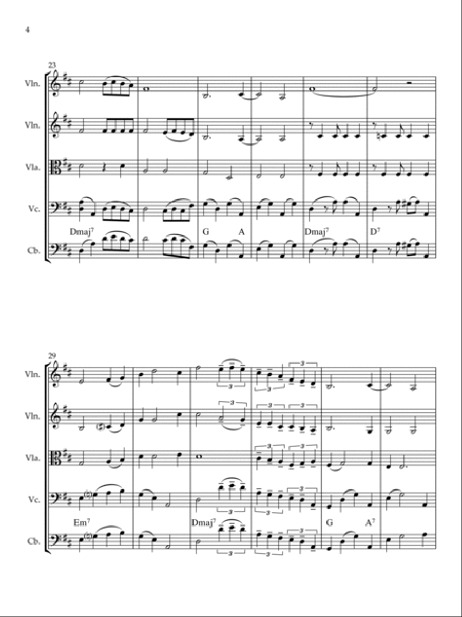 The Breeze And I String Quintet scores gallery preview page 6