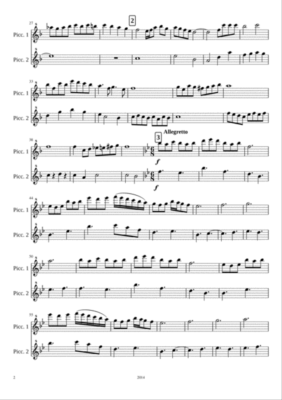 Christmas Fifes Christmas Fifes Flute Duet scores gallery preview page 2