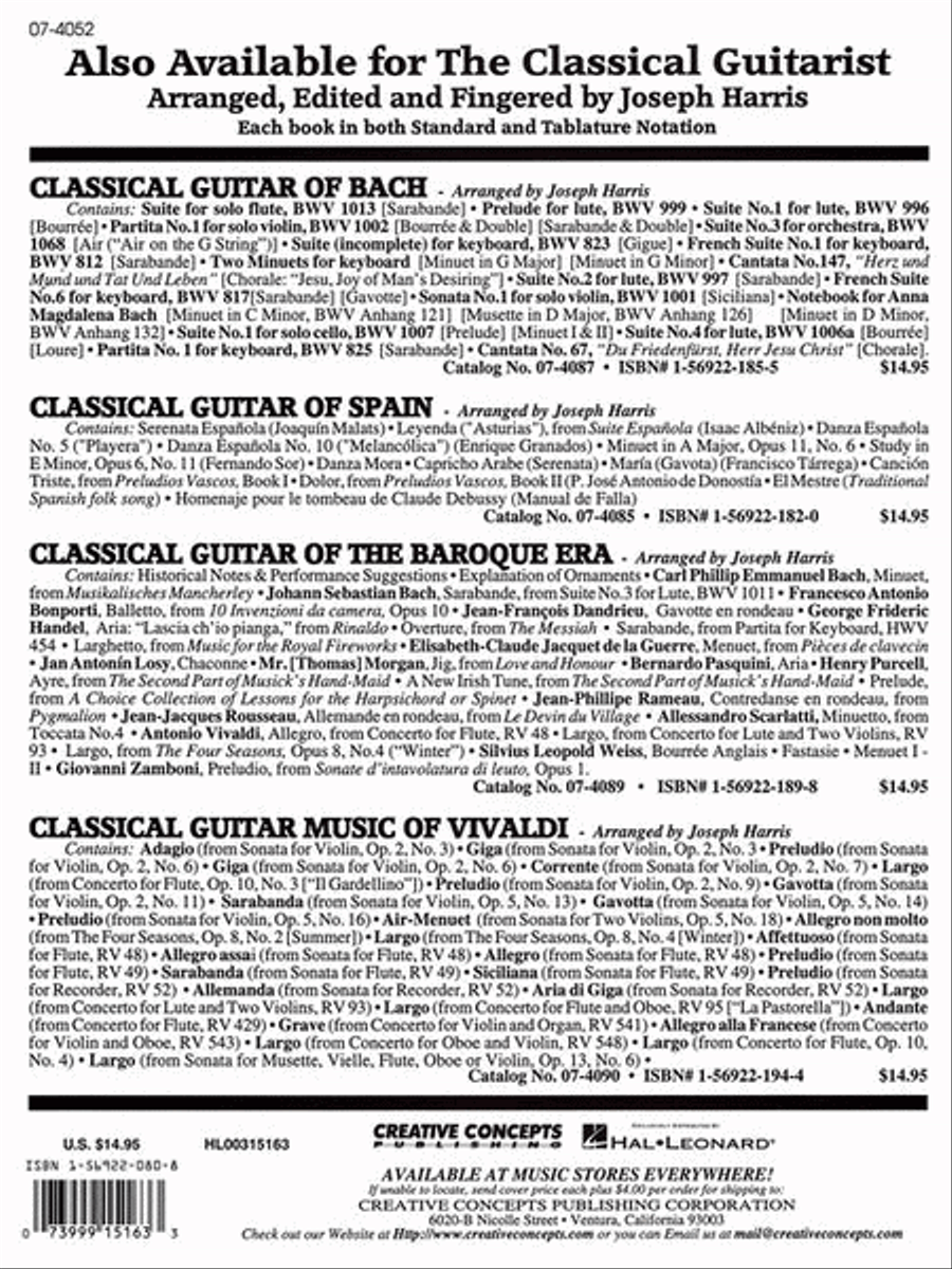50 Classical Guitar Pieces Acoustic Guitar scores gallery preview page 10
