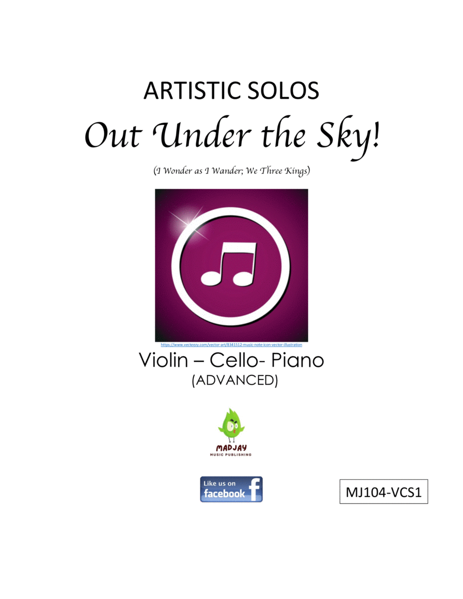Out Under the Sky! (Piano Trio: ADVANCED Violin, Cello, Piano) image number null