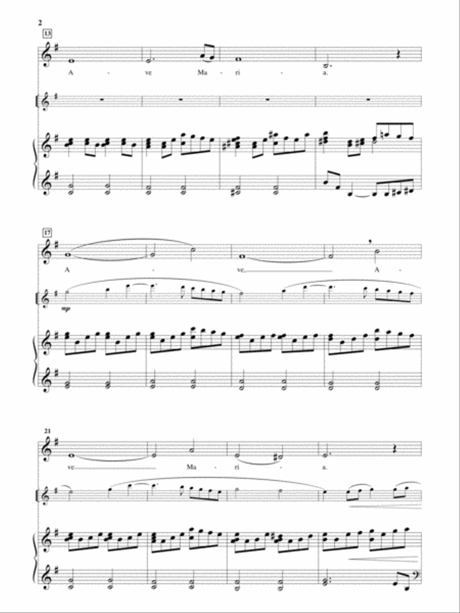 Ave Maria [Medium Voice] Medium Voice scores gallery preview page 2