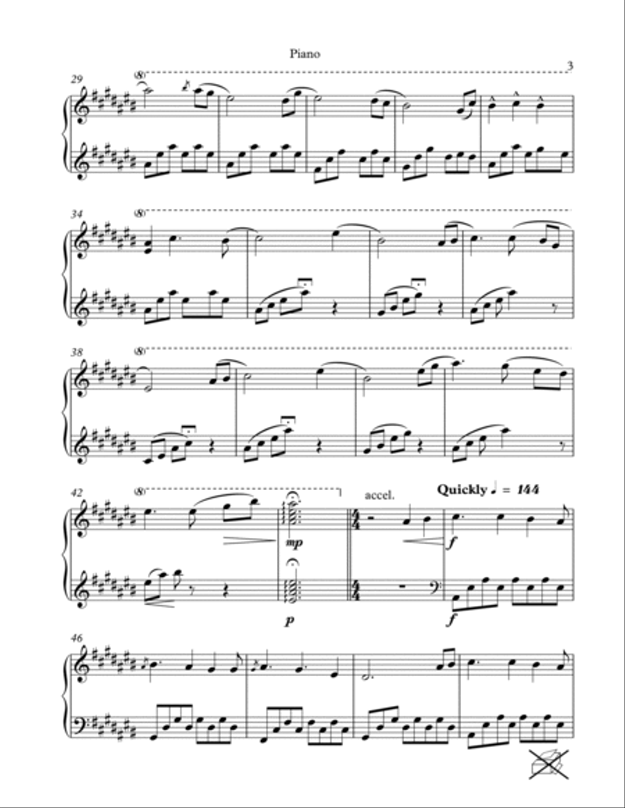 Water Melodies Piano Solo scores gallery preview page 3