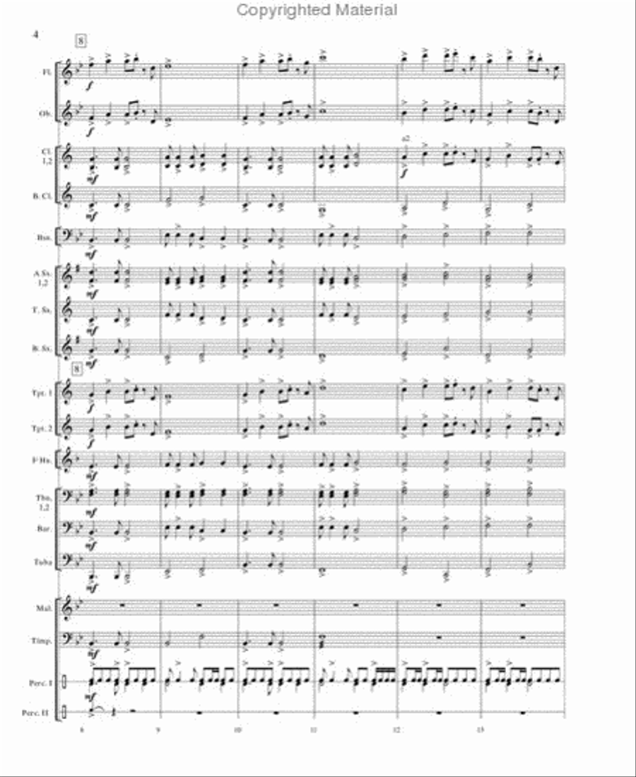 Flight From the Hills Concert Band scores gallery preview page 3