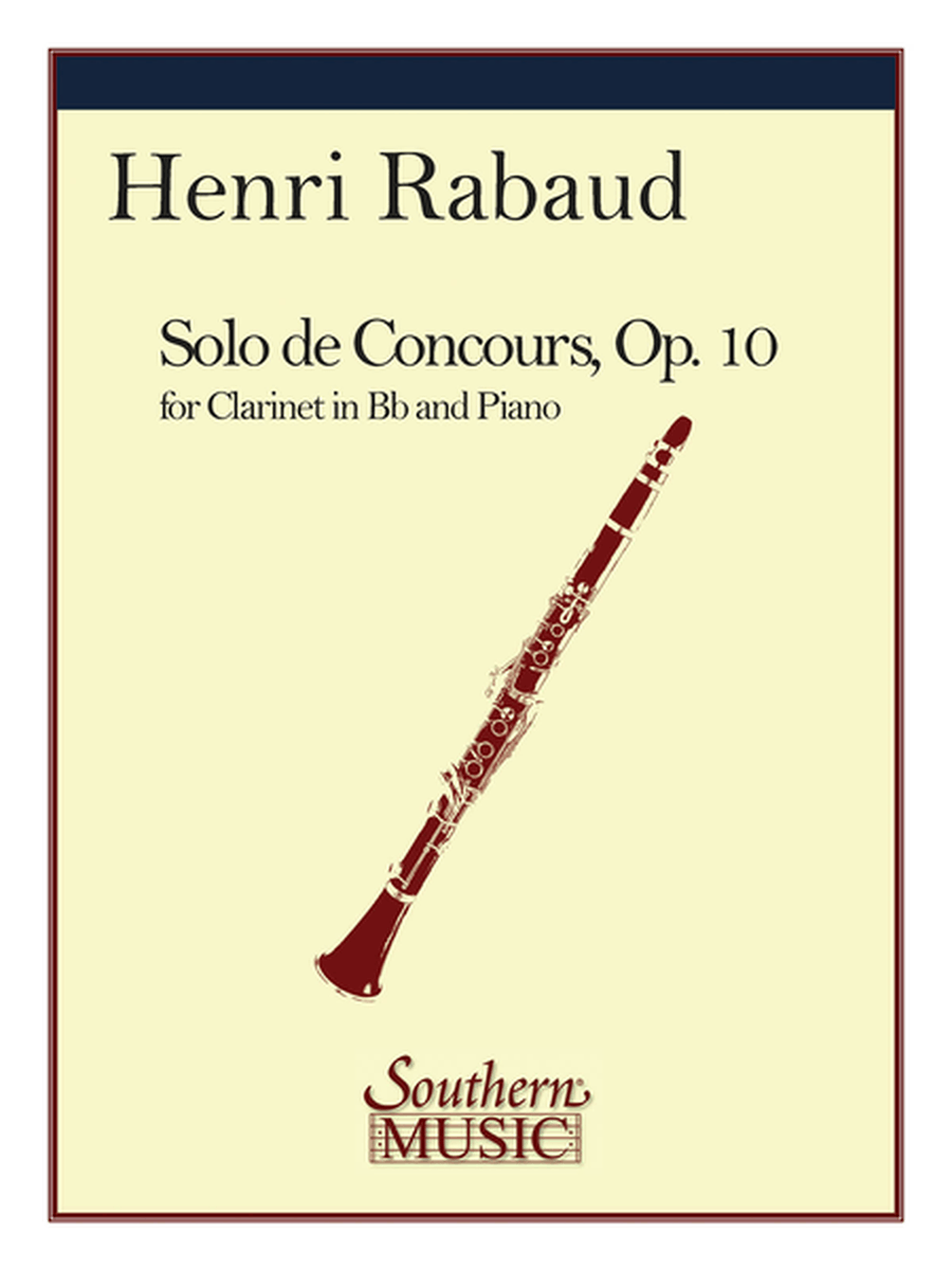 Solo de Concours B-Flat Clarinet scores gallery preview page 1