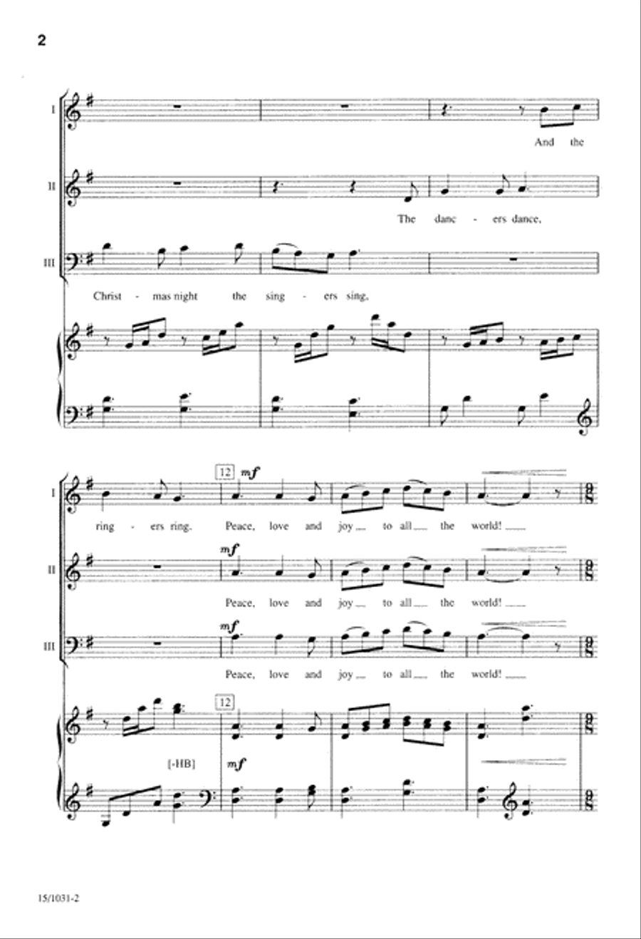Christmas Joy Christmas Joy 3-Part scores gallery preview page 2