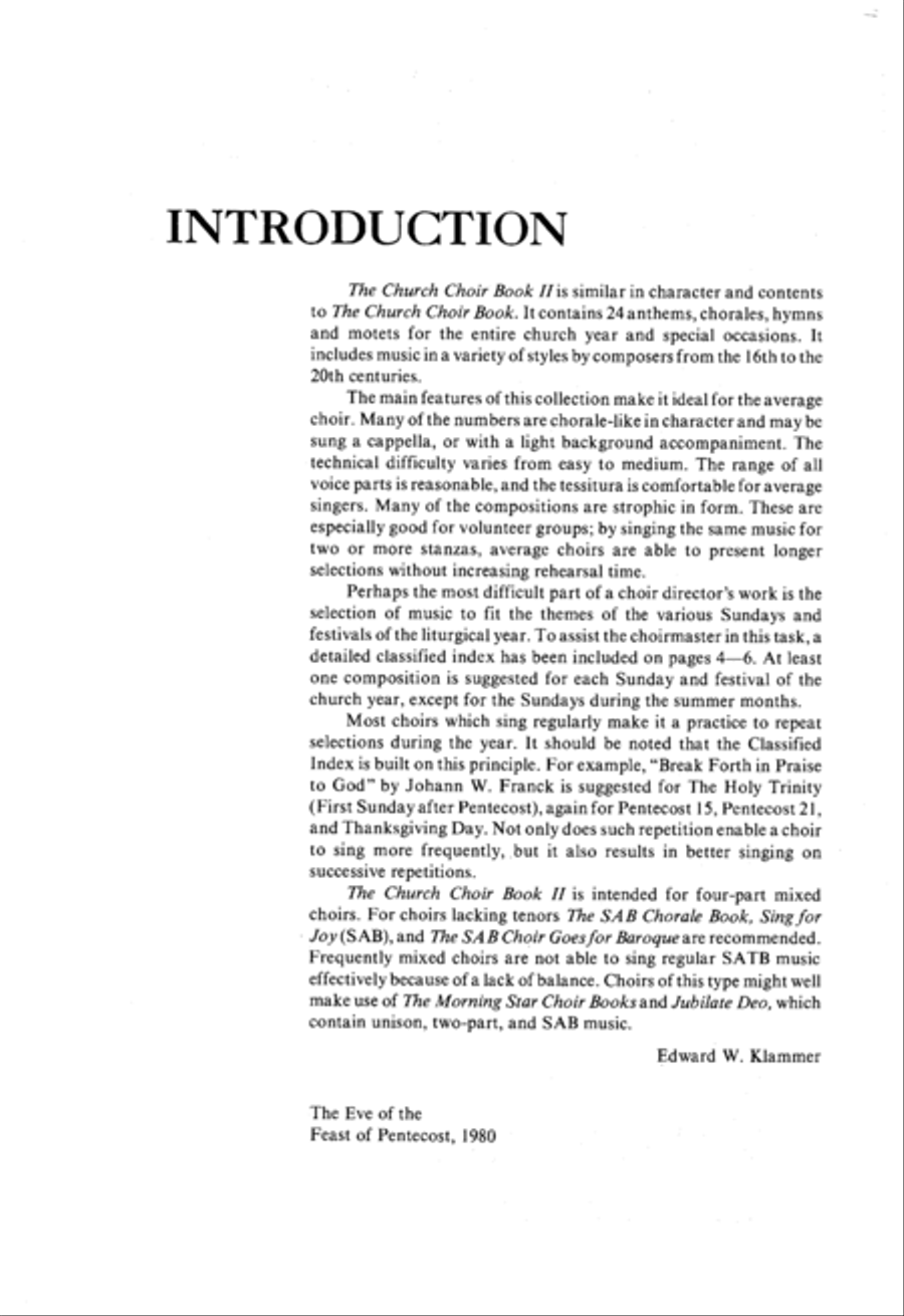 The Church Choir Book, Set II 4-Part scores gallery preview page 2