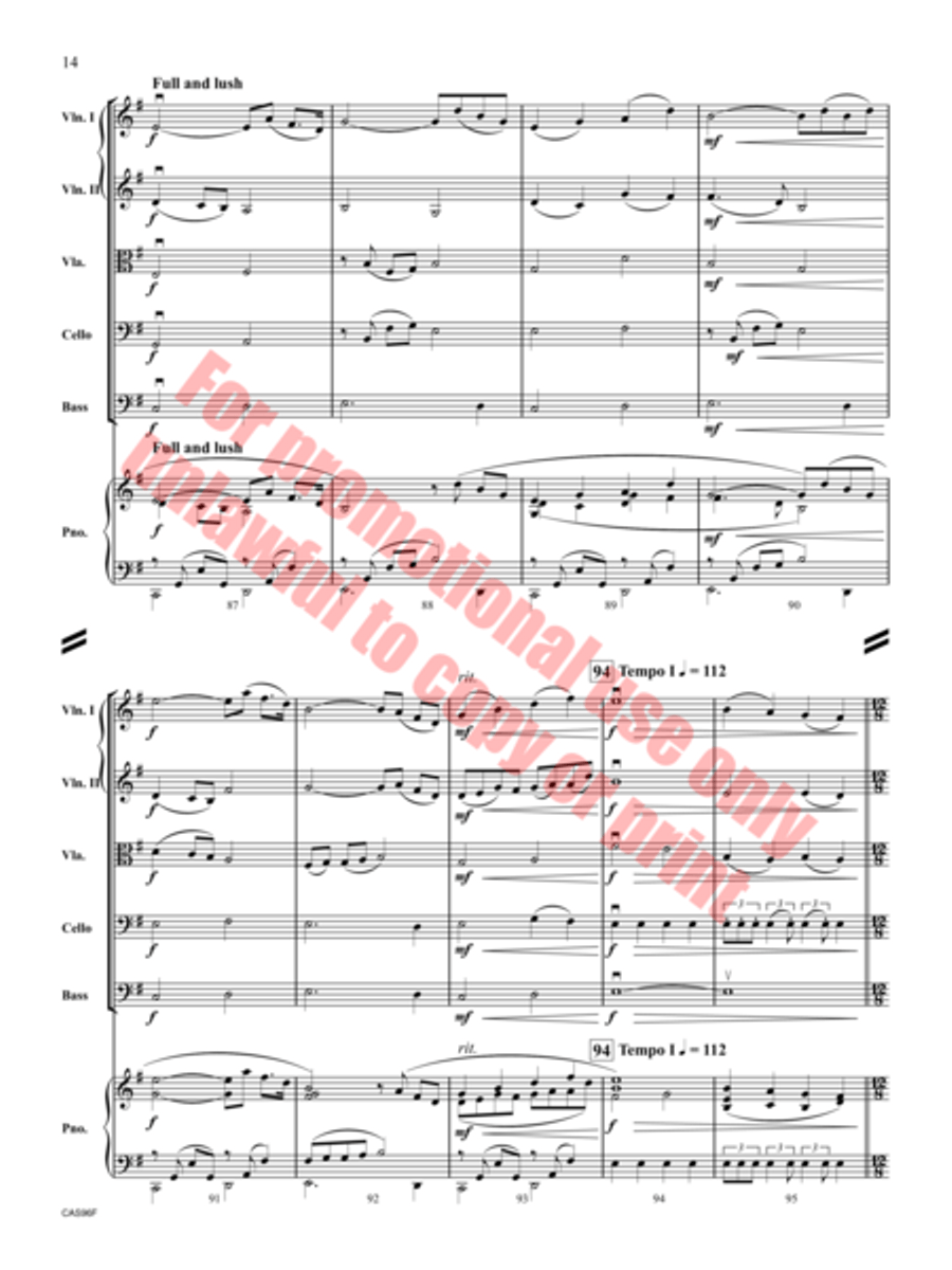Reels and Reverie String Orchestra scores gallery preview page 15