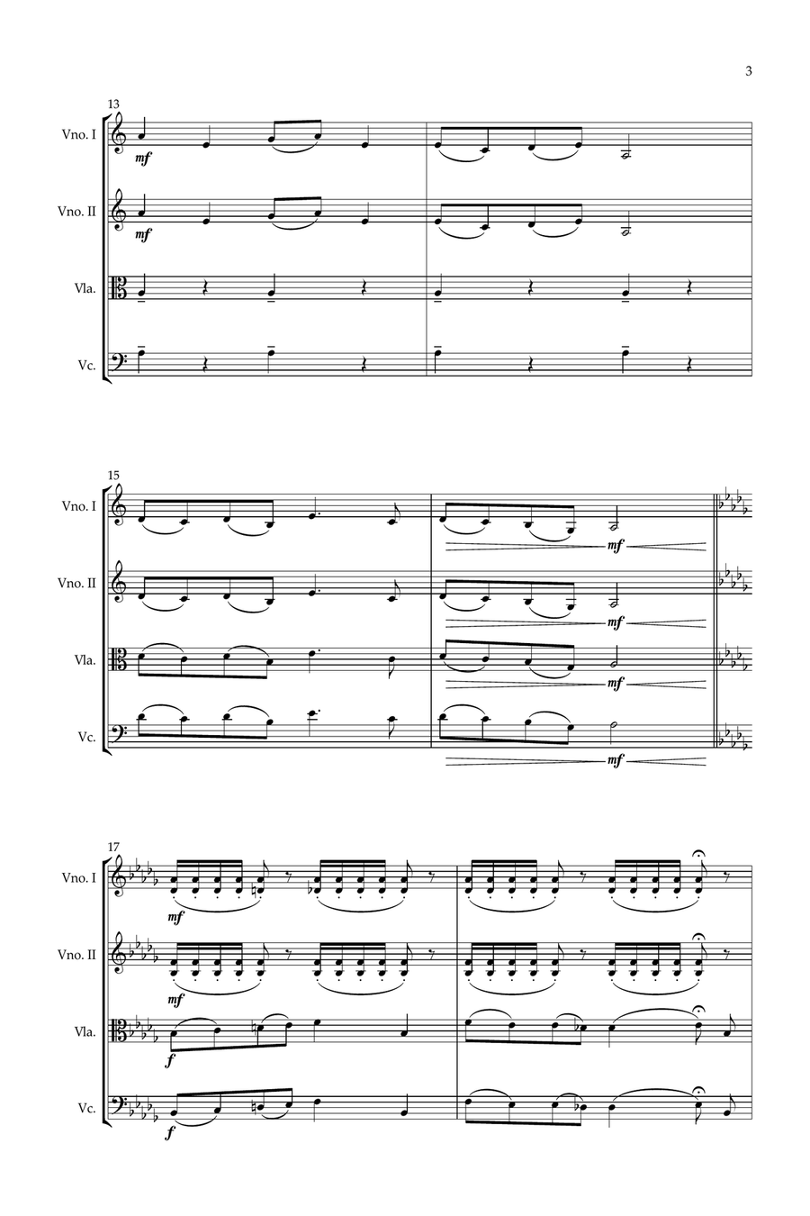 The Ballad Of The Witches' Road (Sacred Chant Version) String Quartet scores gallery preview page 4