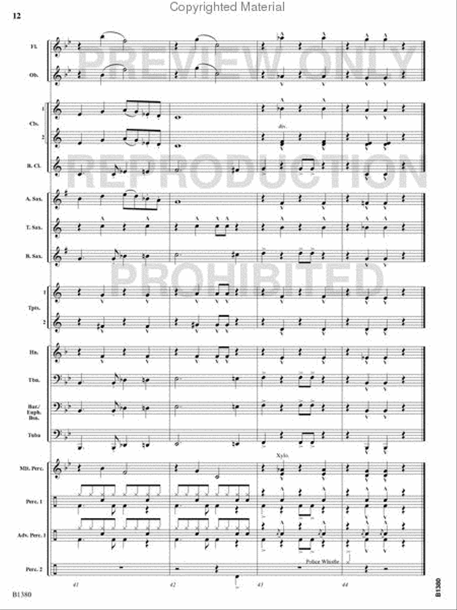 Traffic Jam Concert Band scores gallery preview page 11