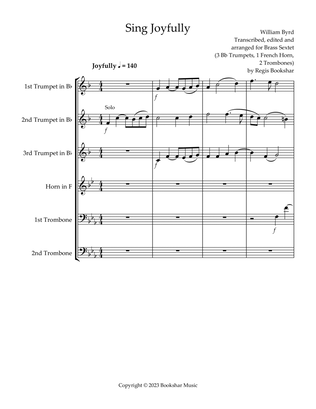 Sing Joyfully (Eb) ( Brass Sextet) (3 Trp, 1 Hrn, 2 Trb)