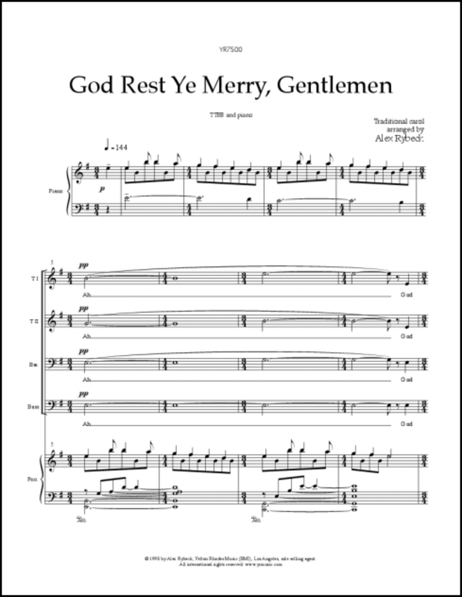 God Rest Ye Merry, Gentlemen
