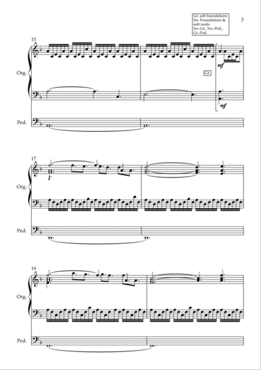 Chevalier De Sangreal Organ Solo scores gallery preview page 5