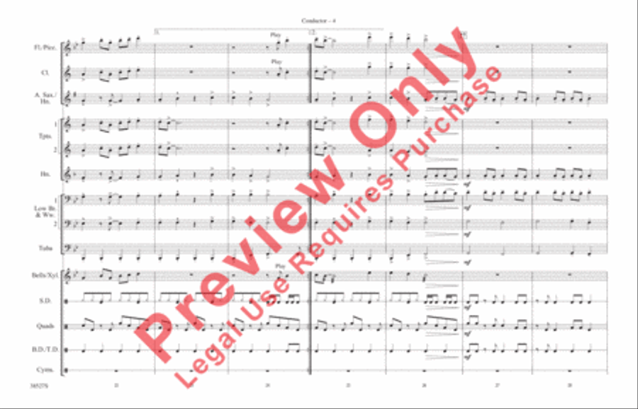 Jump Jump Marching Band scores gallery preview page 5