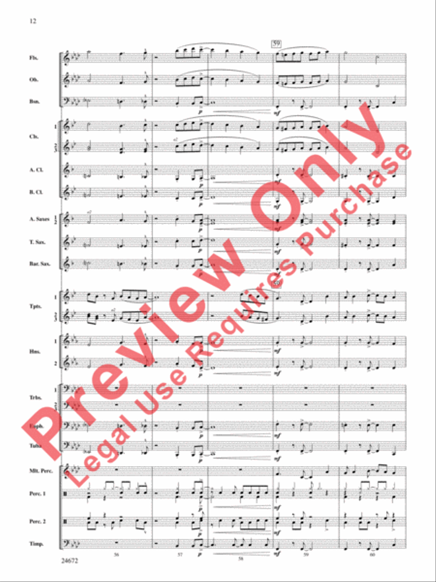 Buenaventura Concert Band scores gallery preview page 13