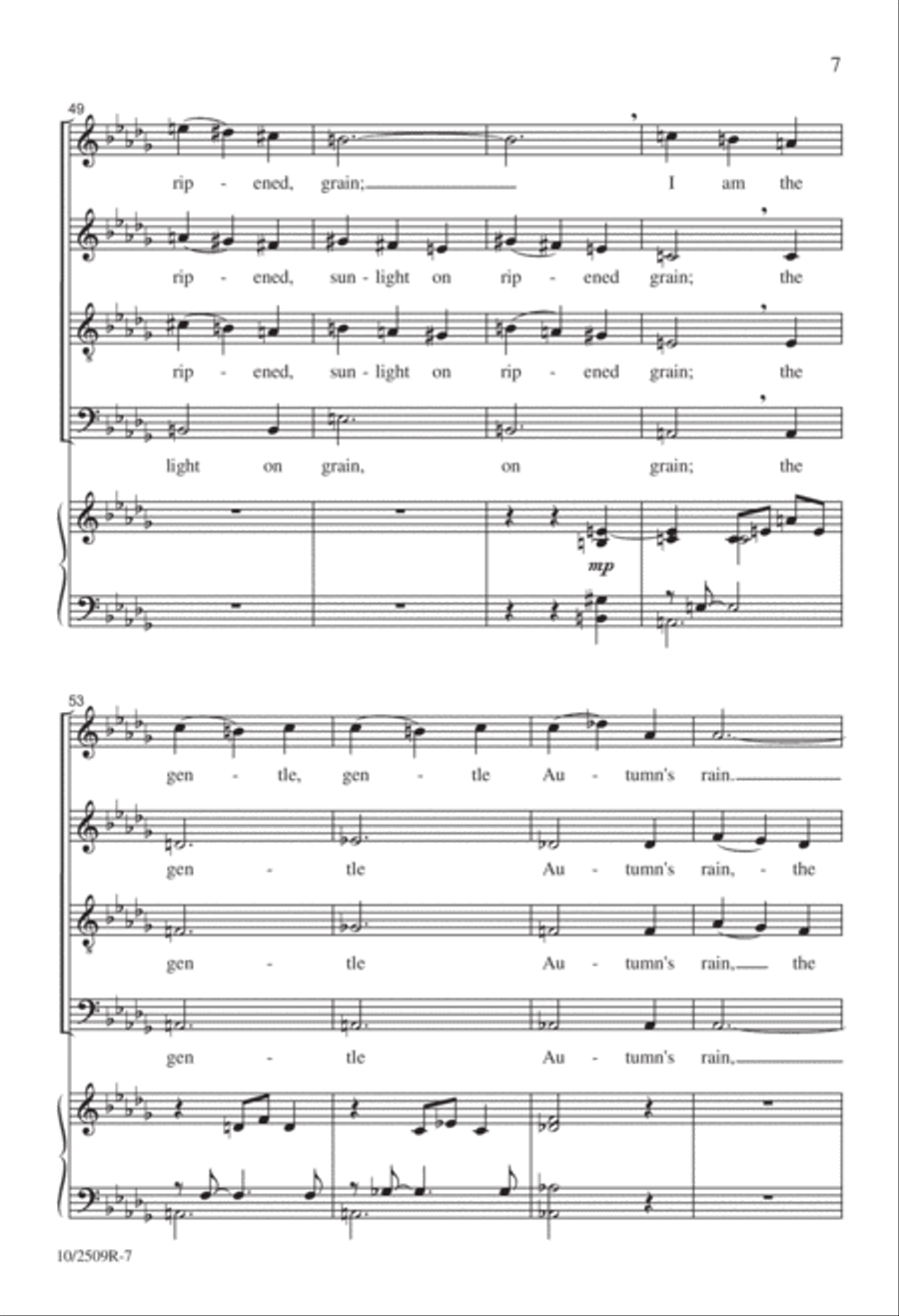 Do Not Stand at My Grave and Weep 4-Part scores gallery preview page 7
