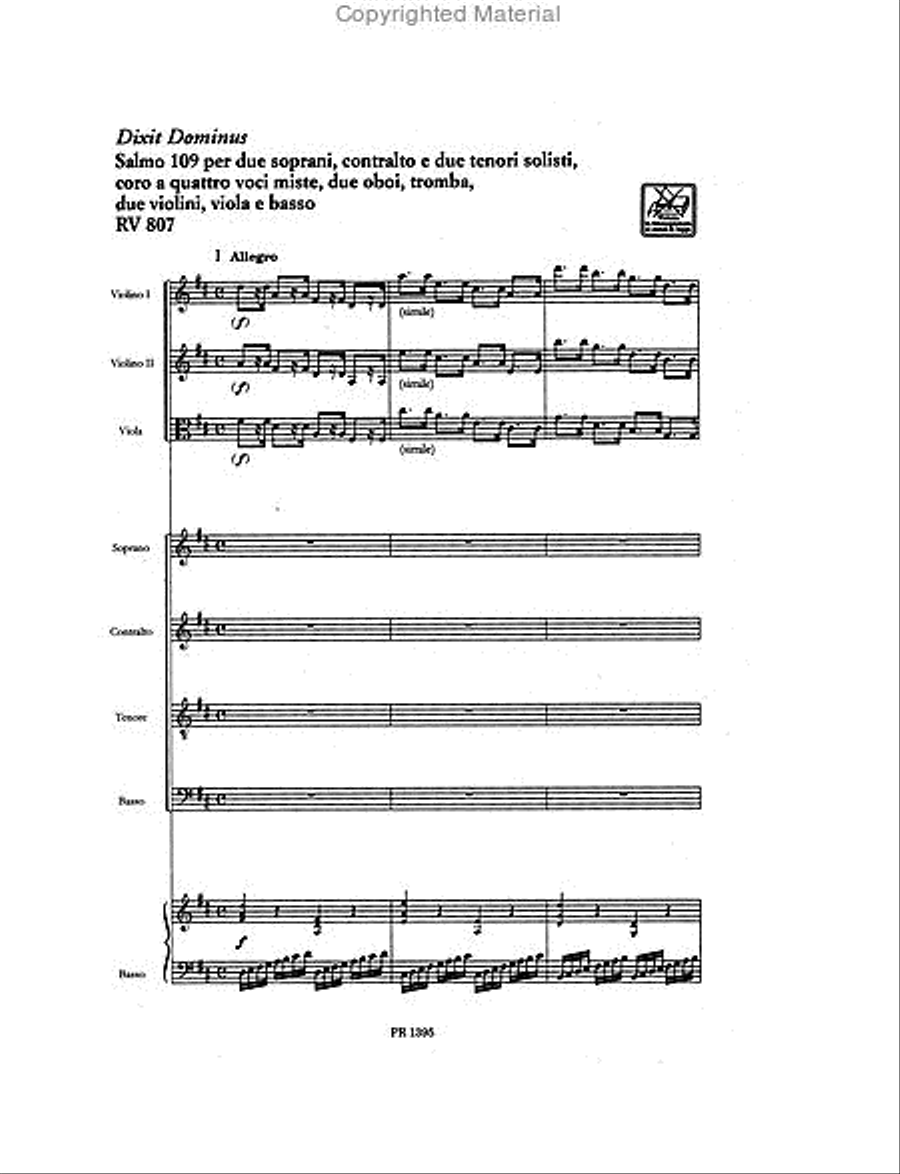 Dixit Dominus (Psalm 109), RV 807 Choir scores gallery preview page 2