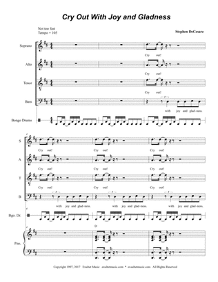 Cry Out With Joy And Gladness (Vocal solo with SATB)
