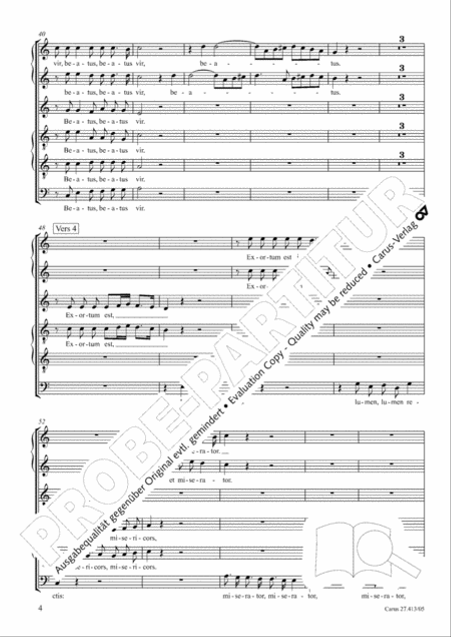 Beatus Primo Choir scores gallery preview page 5