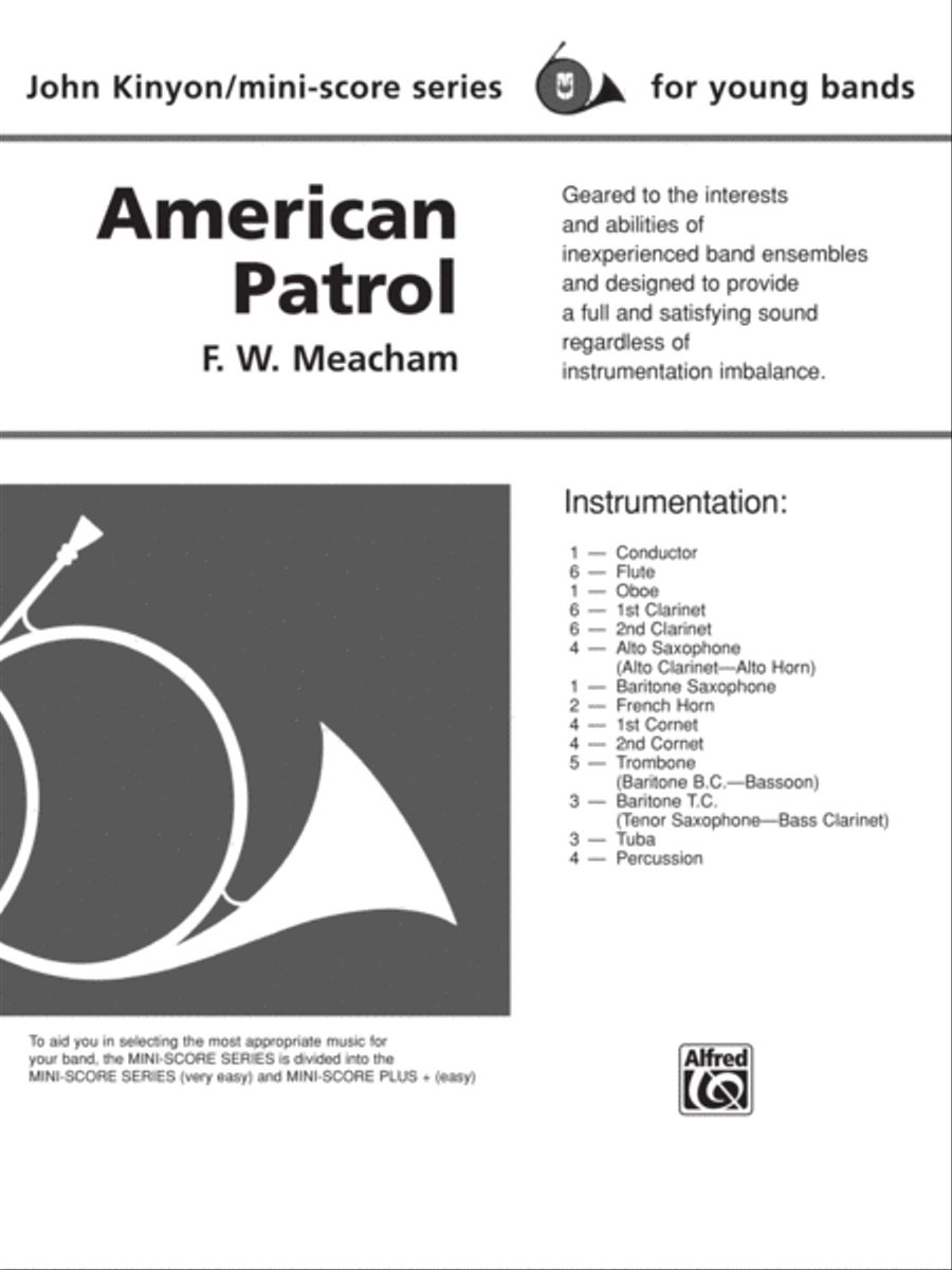 American Patrol: Score American Patrol: Score Concert Band scores gallery preview page 1
