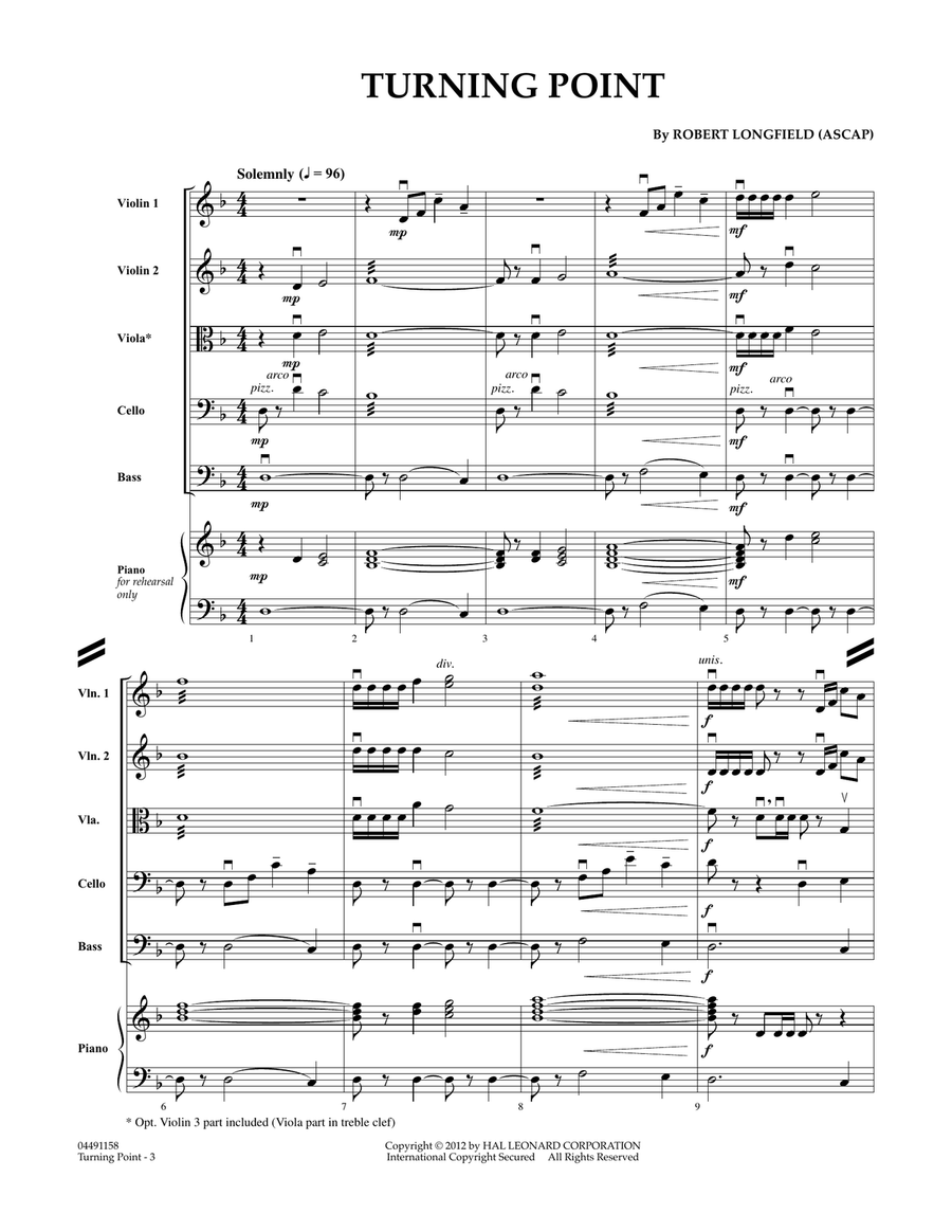 Turning Point - Full Score Orchestra scores gallery preview page 2