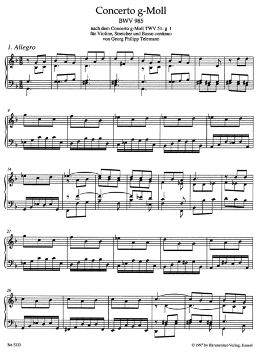Keyboard Arrangements Of Works By Other Composers, Volume III Harpsichord scores gallery preview page 2