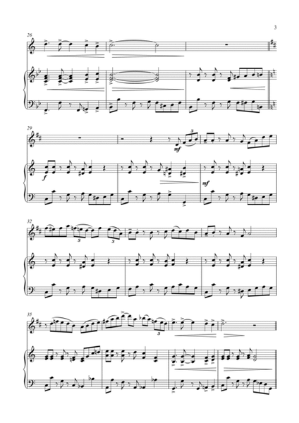 Battle Hymn of the Republic - a Jazz Arrangement - for Bb Clarinet and Piano image number null