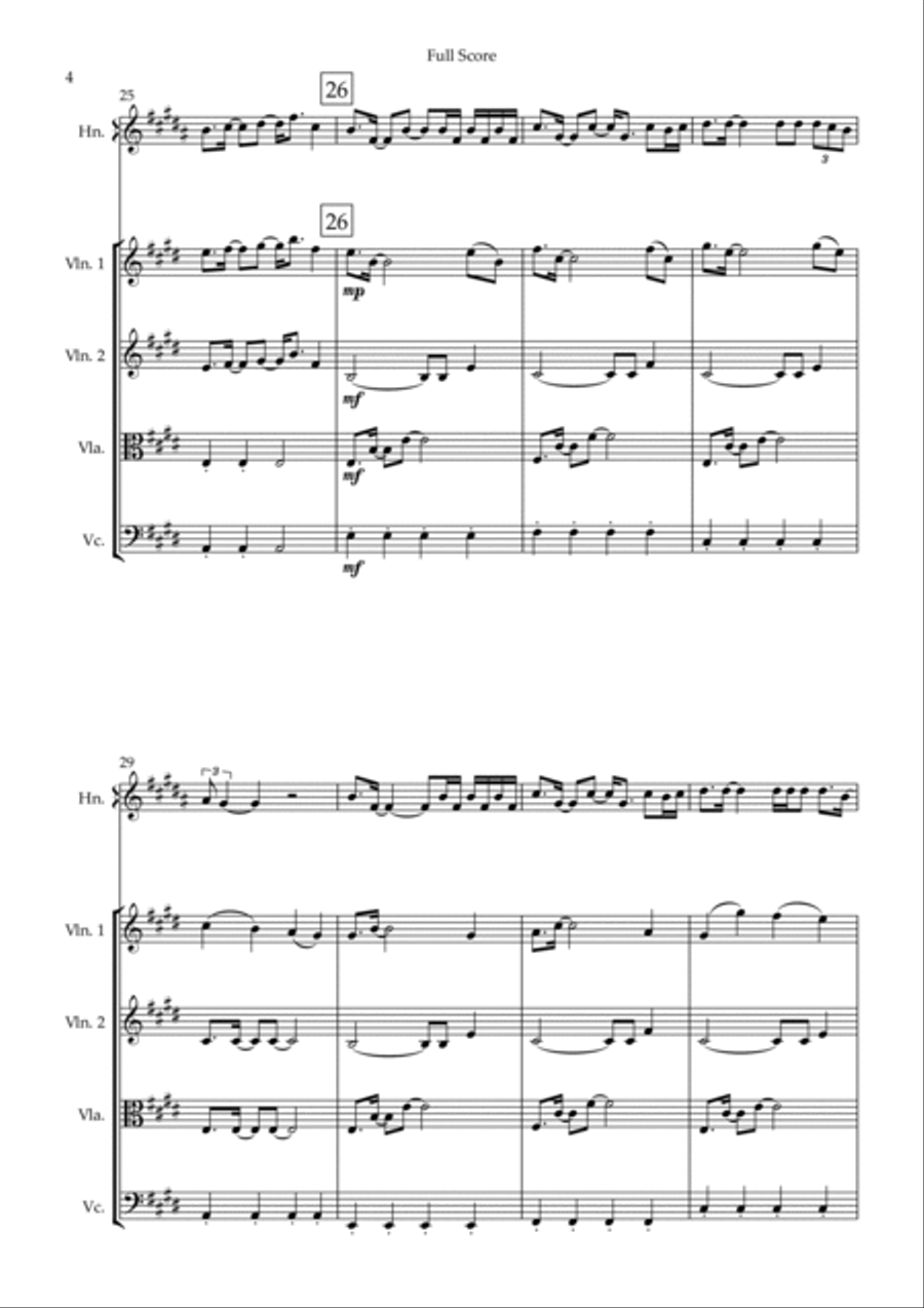 How Far I'll Go Small Ensemble scores gallery preview page 4