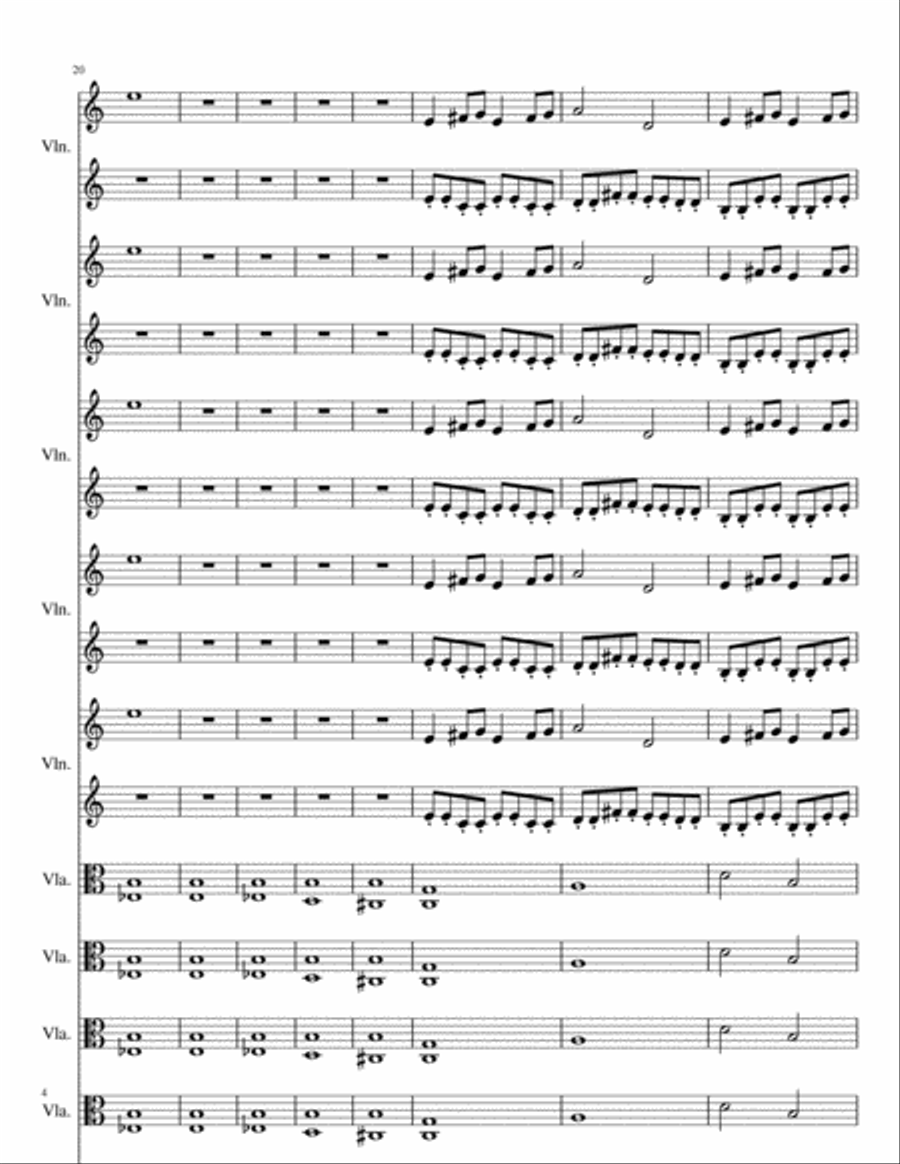 The Chamber String Quartet scores gallery preview page 4